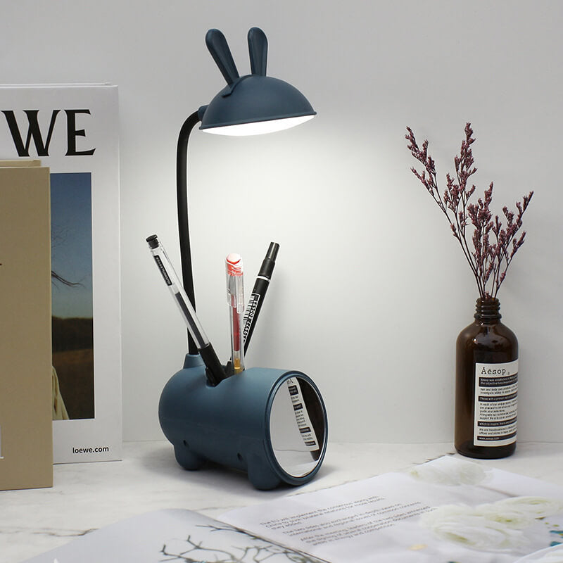 Skorter | BunnyGlow Creative LED Touch Lamp with Pen Holder | USB Charging Function | Desk Lamp | Children's Room Decor