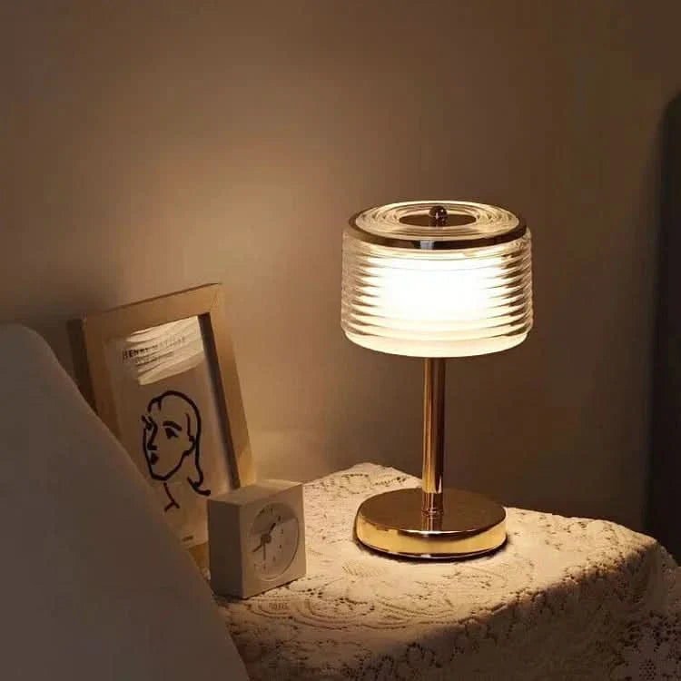 Skorter | LED Ring Table Lamp with Multi-Layer Shade