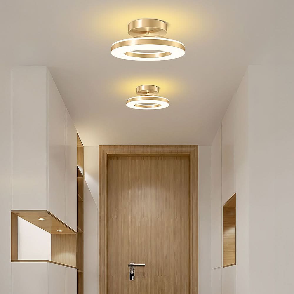Skorter | ZAYNO Black LED Ceiling Light – Modern Flush Mount