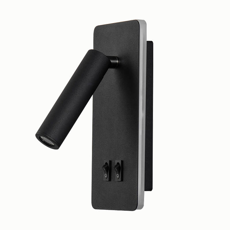 Skorter | Minimalistic rectangular spotlight swivel LED reading wall lamp