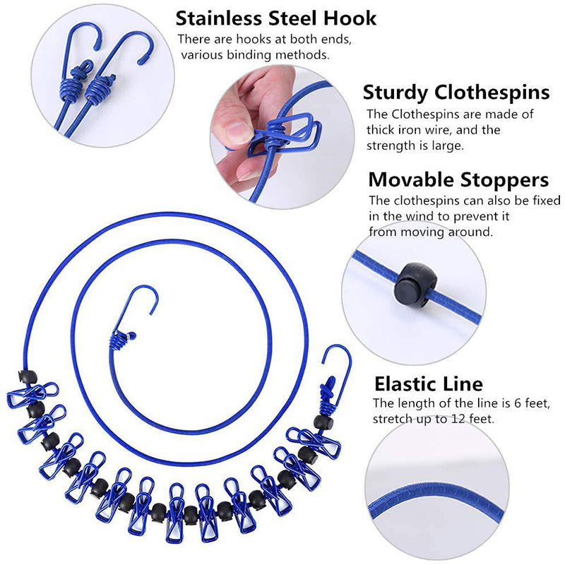 skorter | Portable Elastic Travel Clothes Rack