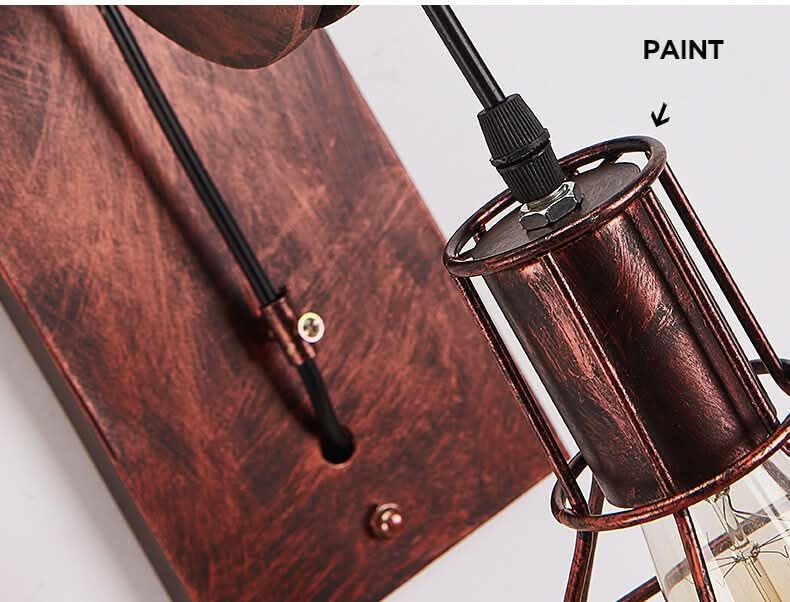 Skorter | Lightbur - Geometric Wall Lamp With Iron Lamp Dome