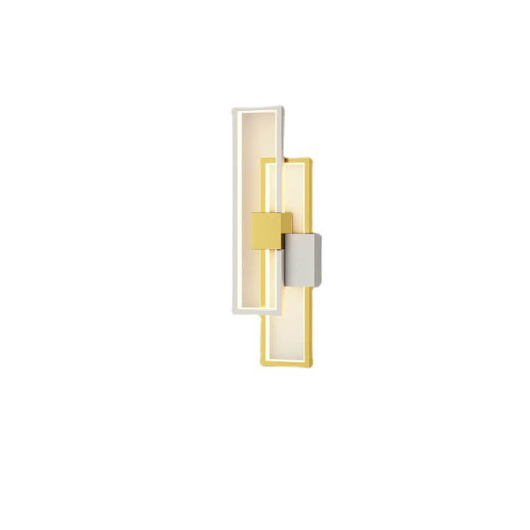 Skorter | Minimalist square LED wall lamp with iron and silicone frame