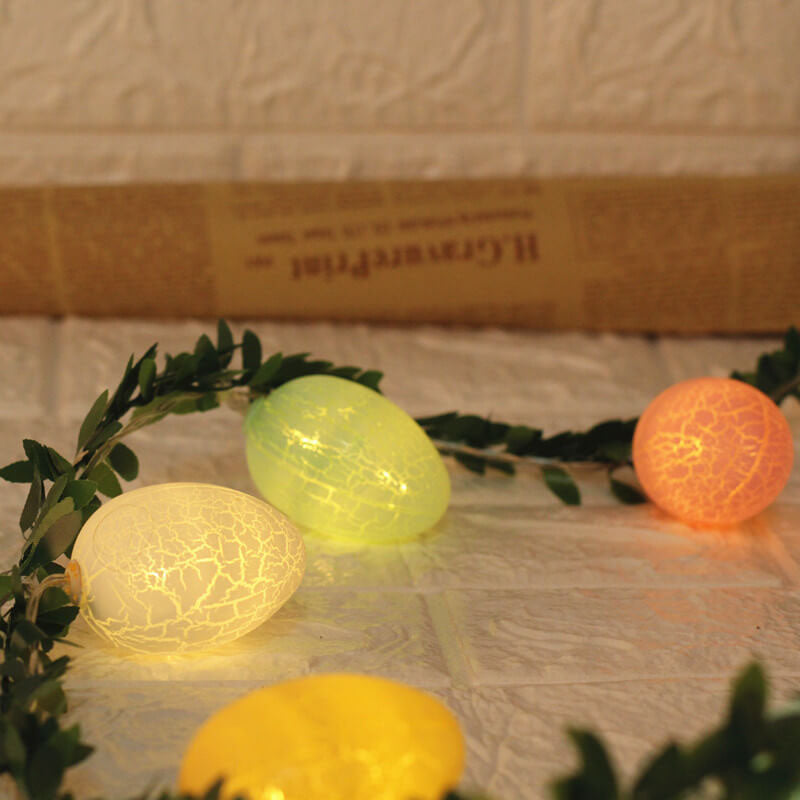 Skorter | Easter broken egg rattan string LED decorative light string