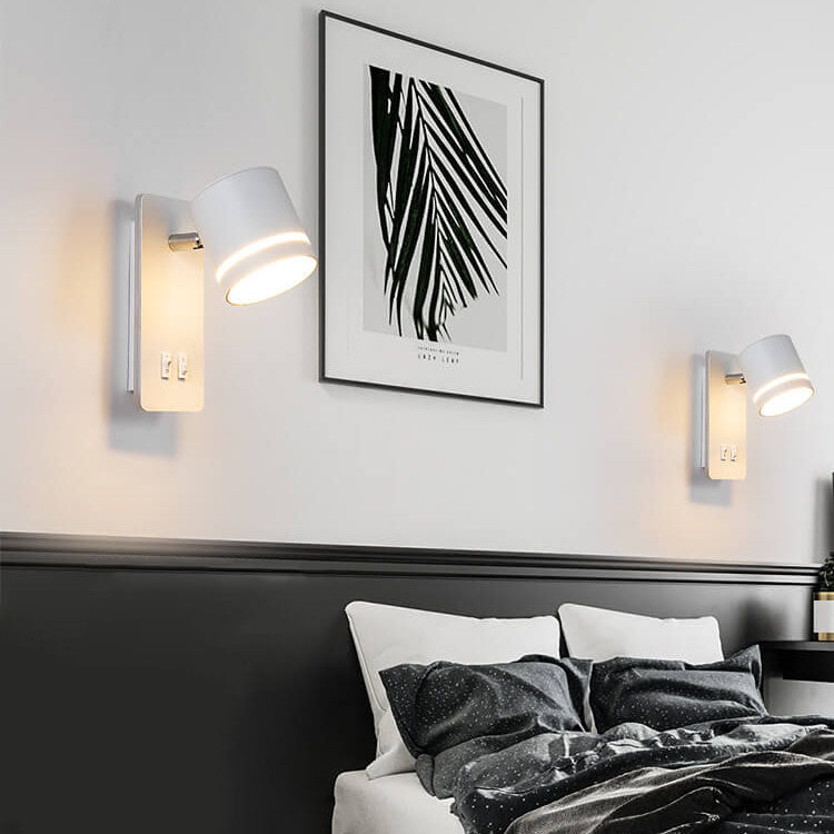 Skorter | Minimalistic rectangular spotlight swivel LED reading wall lamp