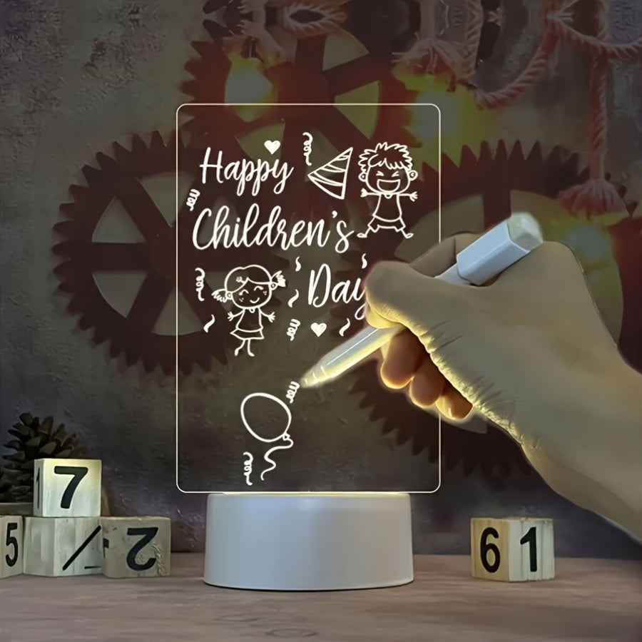 Skorter | LumiBoard - Modern LED Message Board Table Lamp with Pen