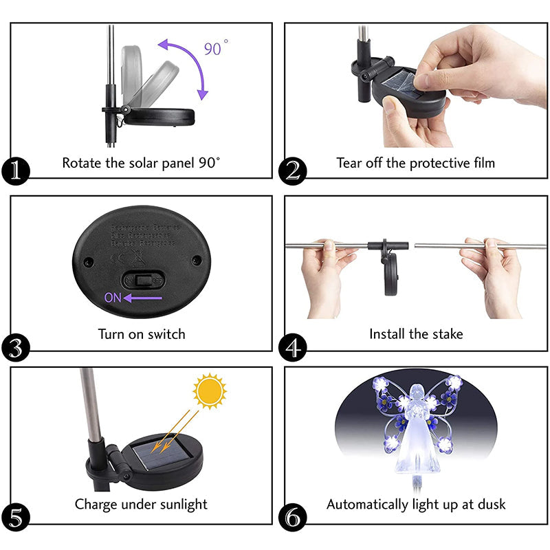 skorter | Waterproof Solar Angel Lights