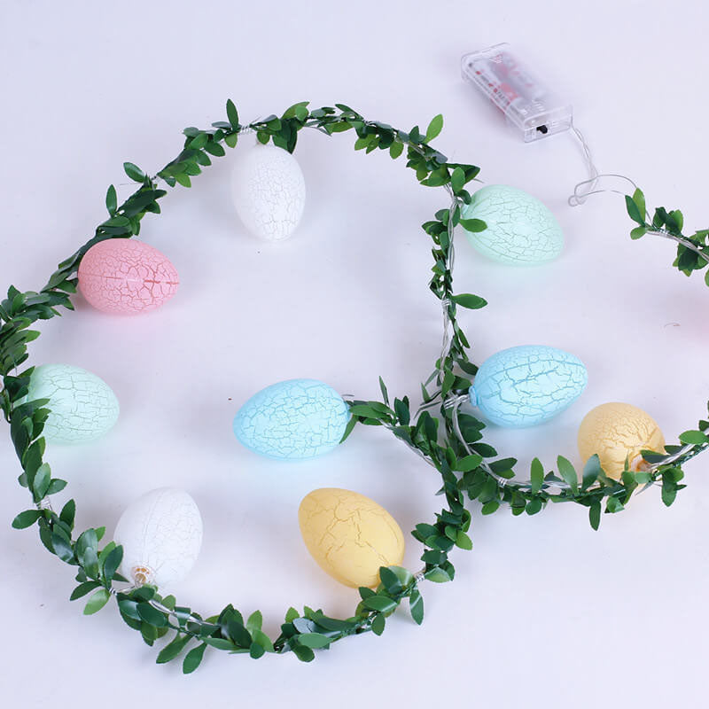 Skorter | Easter broken egg rattan string LED decorative light string