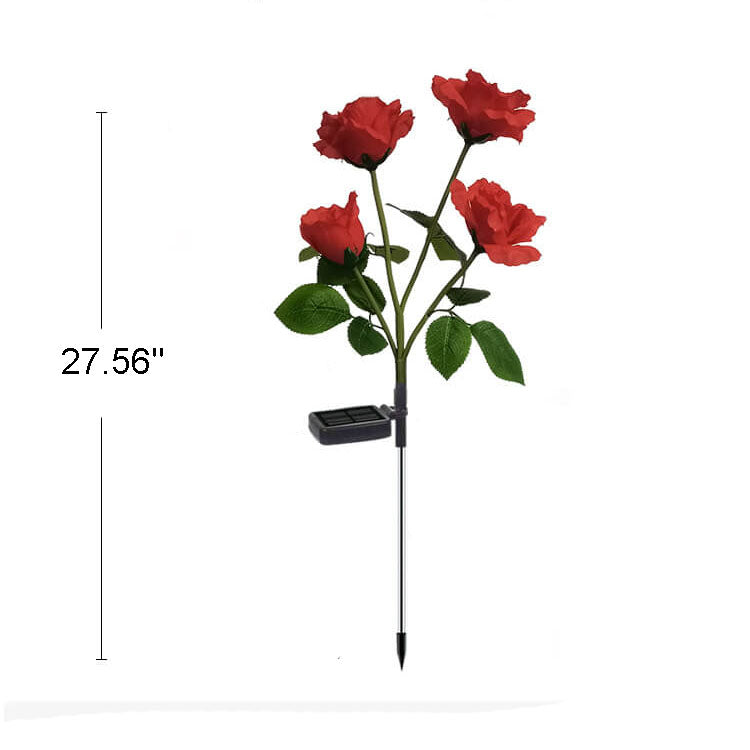 Skorter | Solar Rose LED Outdoor Lawn Decorative Ground Socket Light