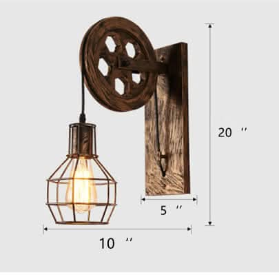 Skorter | Lightbur - Geometric Wall Lamp With Iron Lamp Dome