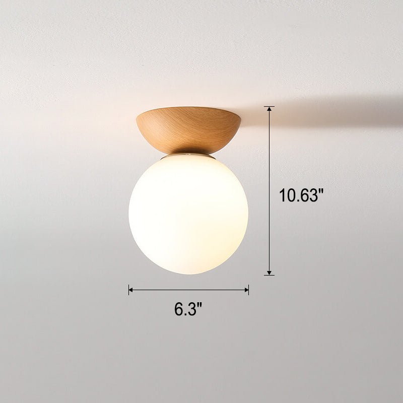 Skorter | Hikari Japanese LED Ceiling Light – Minimalist Wooden Frame Zen Lamp