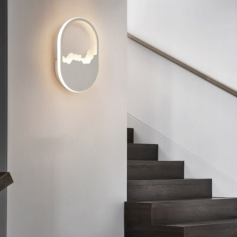 Skorter | WaveGlow - Oval LED wall lamp with wave design