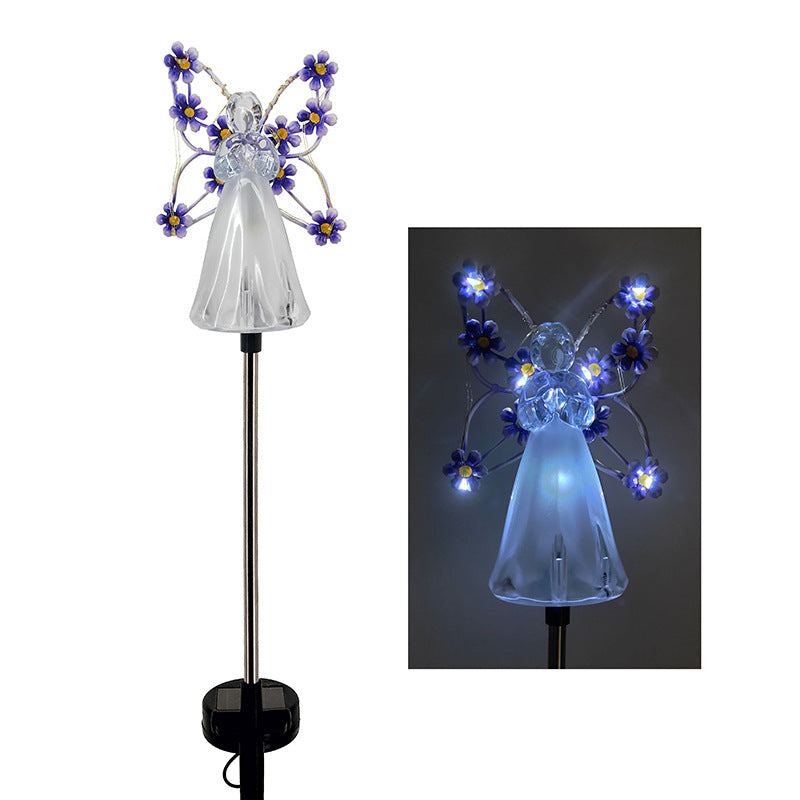 Skorter | SolarAngel - LED Garden lamp with solar energy with angel design - Weatherproof outdoor lighting