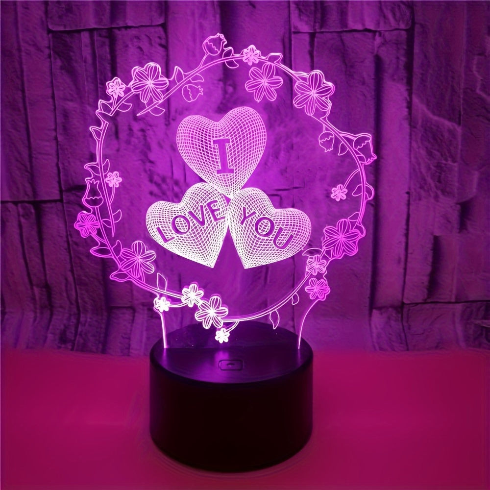 Skorter | IllusieLight - 3D Love Heart Night Lamp