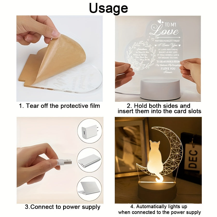 Skorter | MoonLamp - 3D Cat USB Table Lamp
