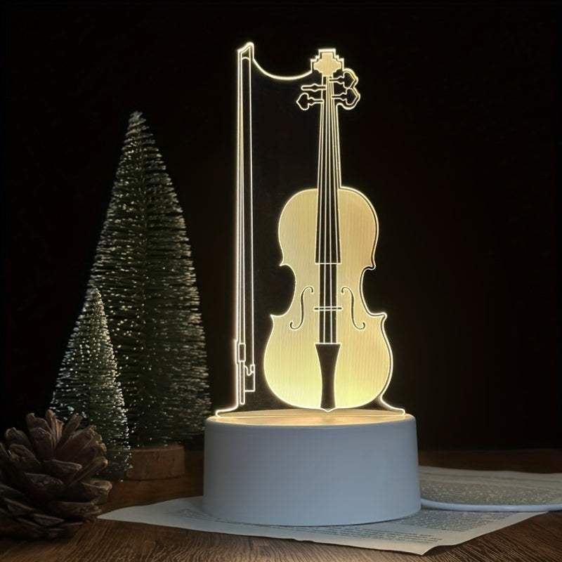 Skorter | Music light - 3D Illusion Cello LED Night Lamp