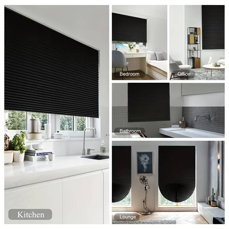 Skorter | 1 Piece Cordless Room Darkening Curtain - Light Filtering, Curved Window Cover for Living Room and Bedroom