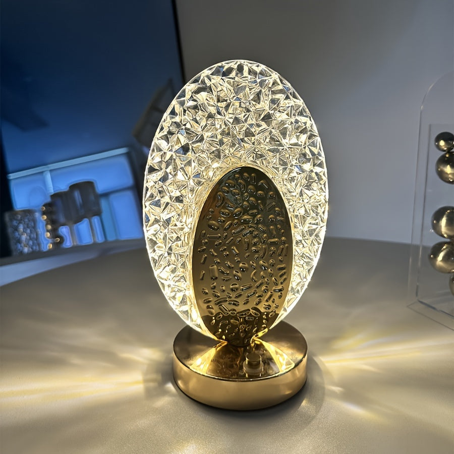 Skorter | FeatherLamp - USB Touch Table Lamp with Peacock Feather Design, Infinite Dimmable LED Light