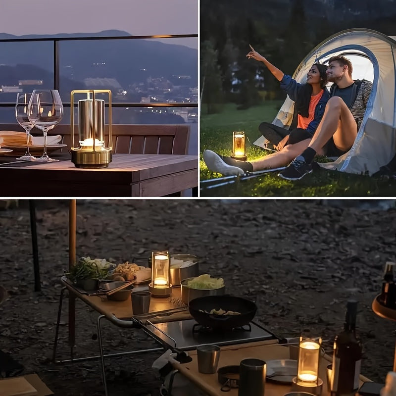 Skorter | LumiCrystal - Rechargeable LED Crystal Table Lamp with Touch Control Panel