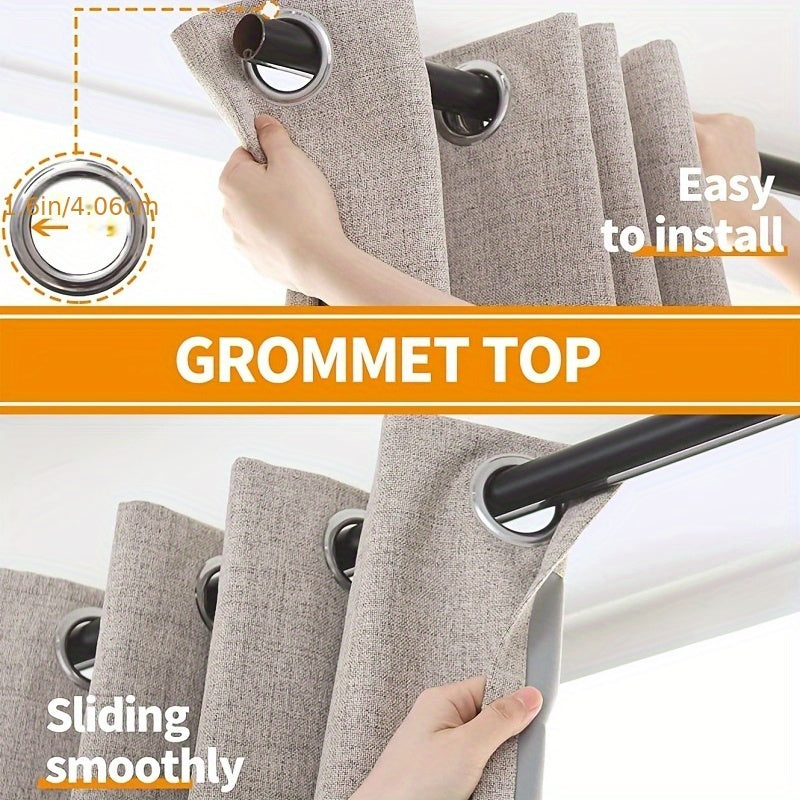 Skorter | 1 Piece Blackout Curtains - Energy Saving, Sun Blocking and Thermal Insulation for Bedroom and Living Room