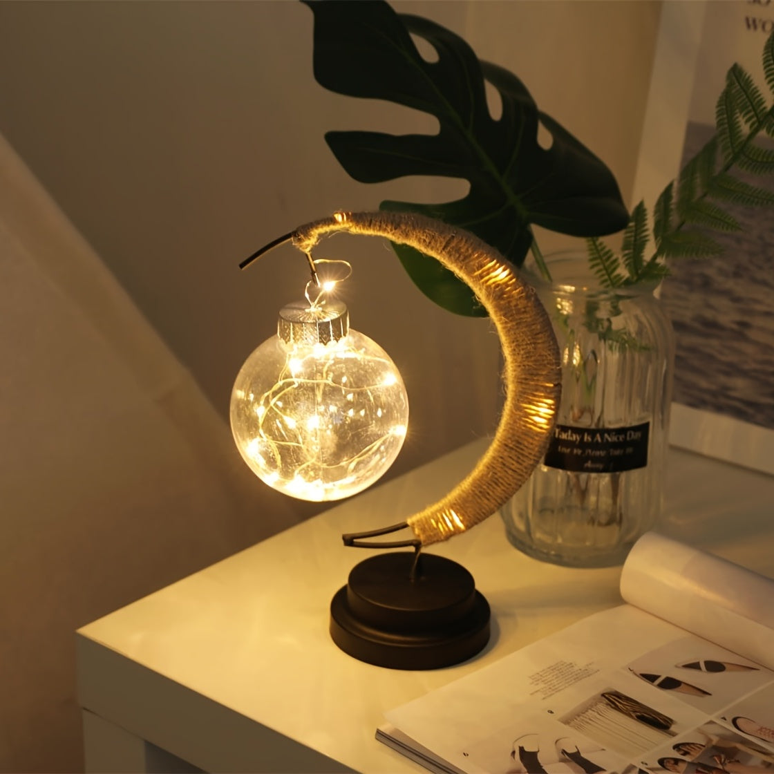 Skorter | MaanLys - Smedjern LED Table Lamp With Decorative Desk Lamp Design