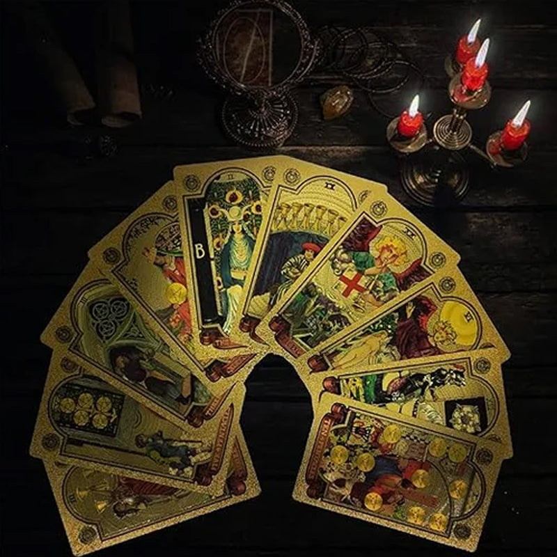 Skorter | Explore the Mystical World of Tarot Gold Foil Tarot