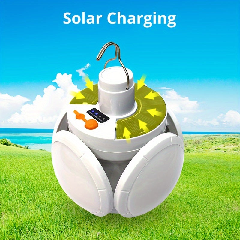 Skorter | SolarFold - Portable USB Rechargeable LED Camping Light, Ideal