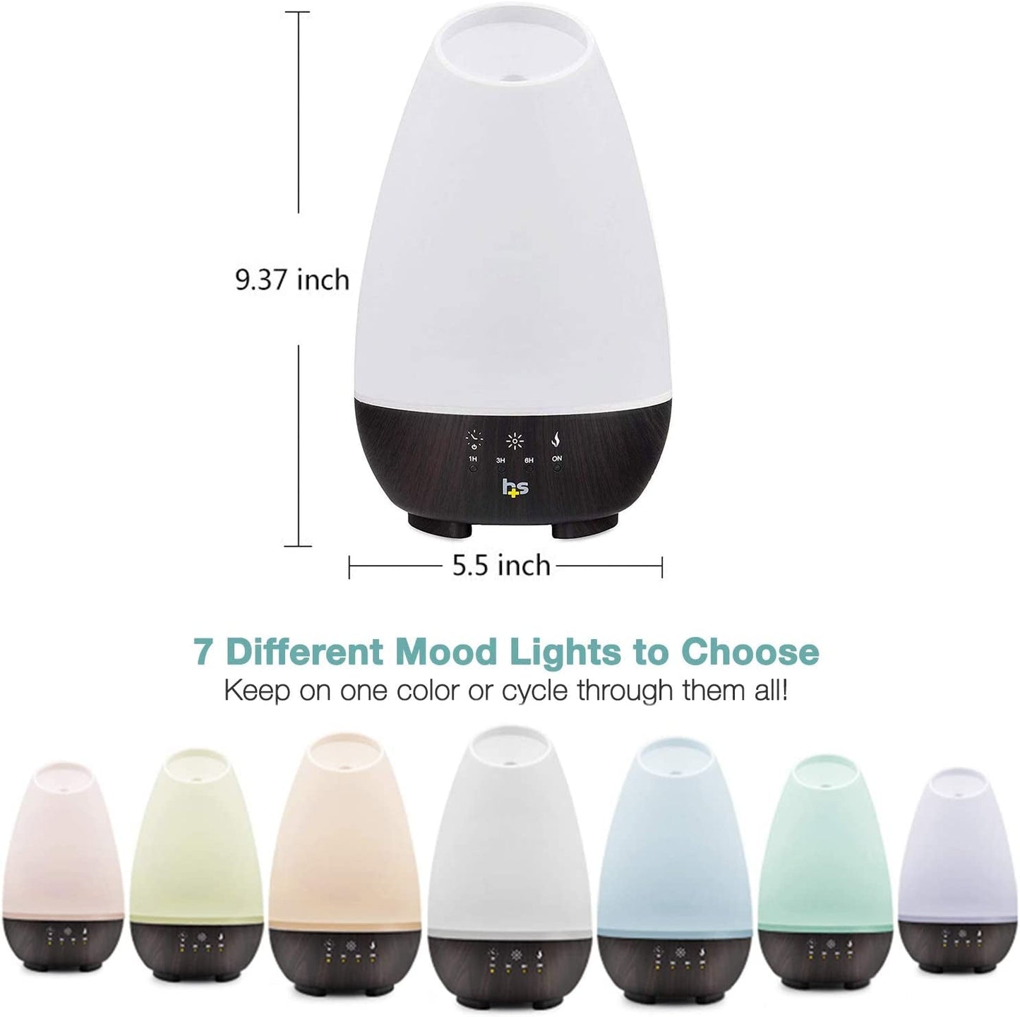 Skorter | Essential Oil Diffuser, Cold Mist Humidifier and Aromatherapy Diffuser & Changing LED Light Colors