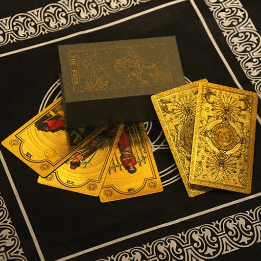 Skorter | Explore the Mystical World of Tarot Gold Foil Tarot