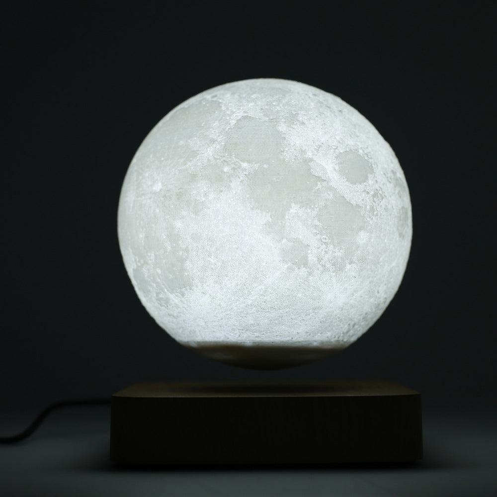 Skorter | 3D Magnetic Levitation Moon Lamp Night Light. Rotating Floating LED Moon Lamp
