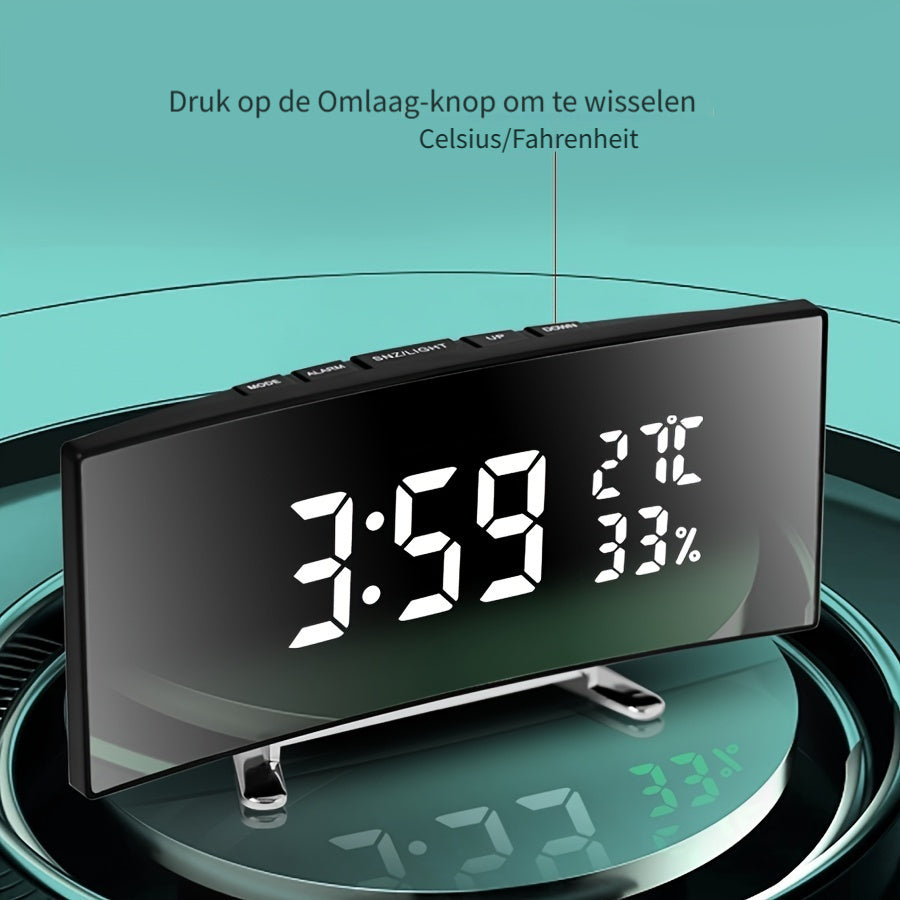 Skorter | SmartClock - Multifunctional LED Alarm Clock with Temperature Display and USB Power
