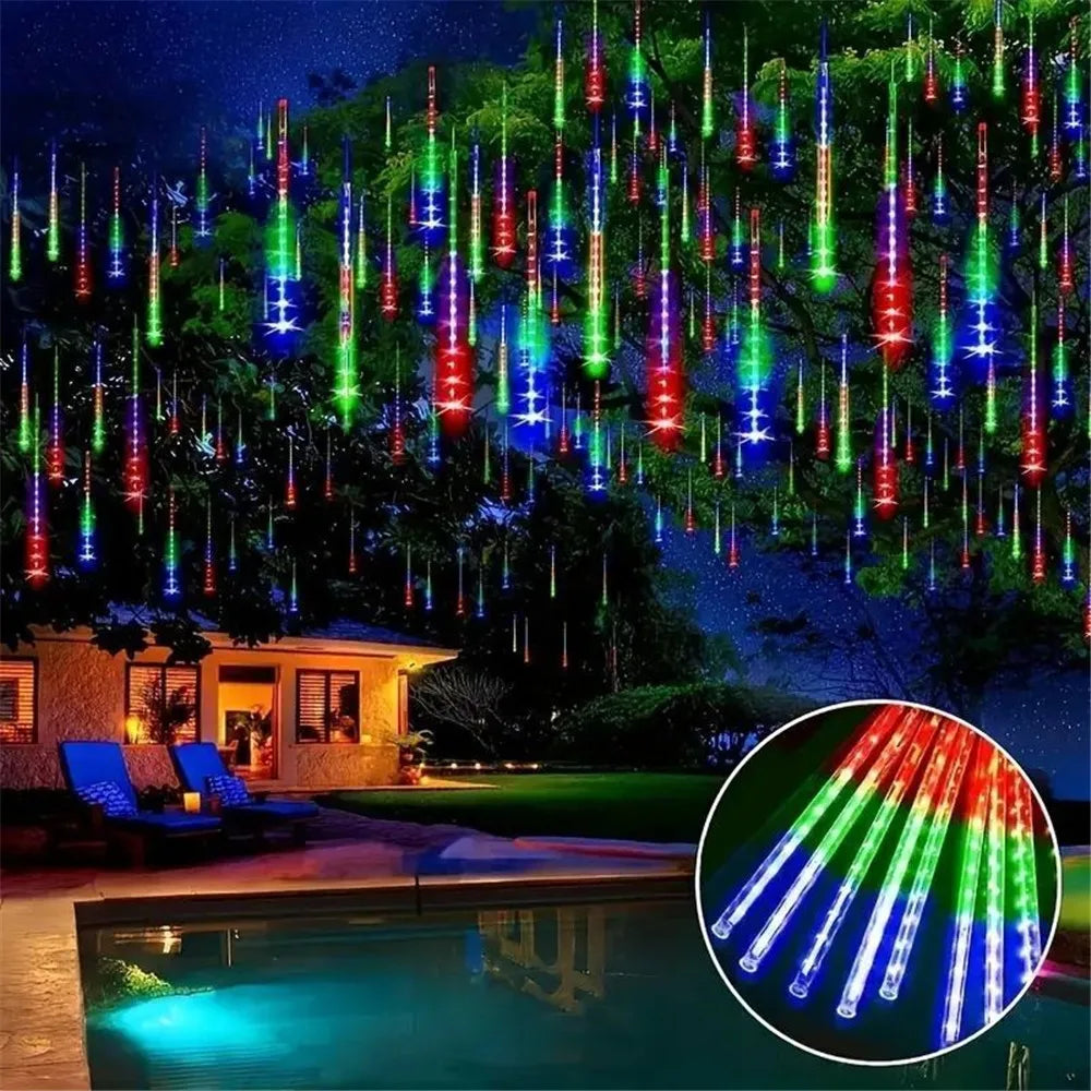 Skorter | Solar Meteor Shower LED Floodlights