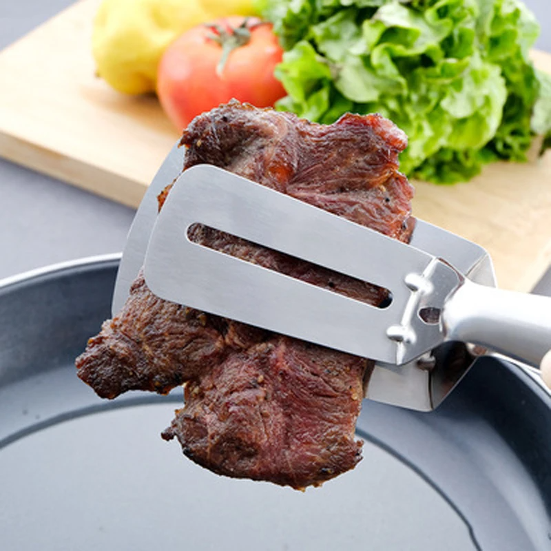 Skorter | Stainless Steel Double-Sided Cooking Spatula Clamp Tool