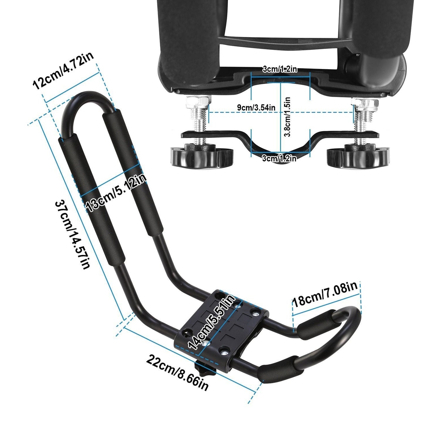 Skorter | 1-Pack: Universal J-Bar Kayak Carrier