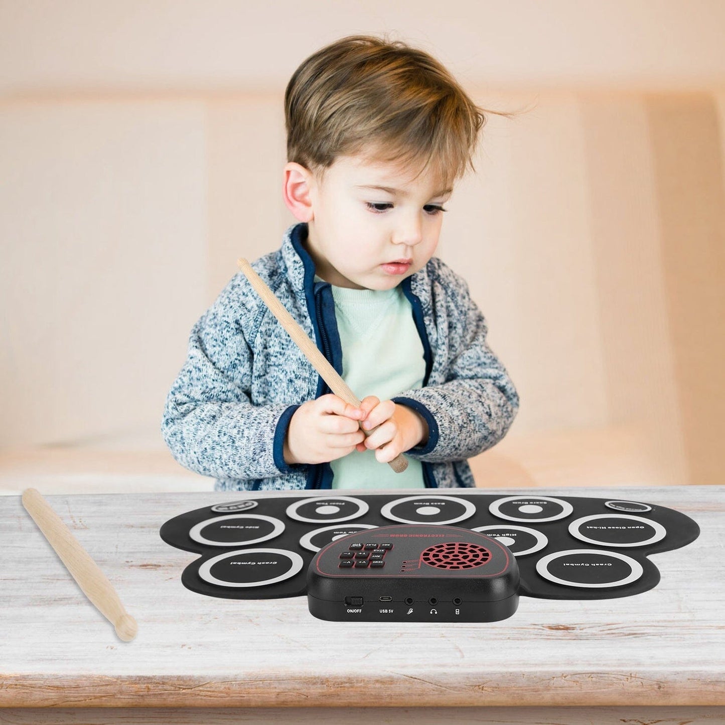 Skorter | 10 Pads Electric Drum Set Foldable