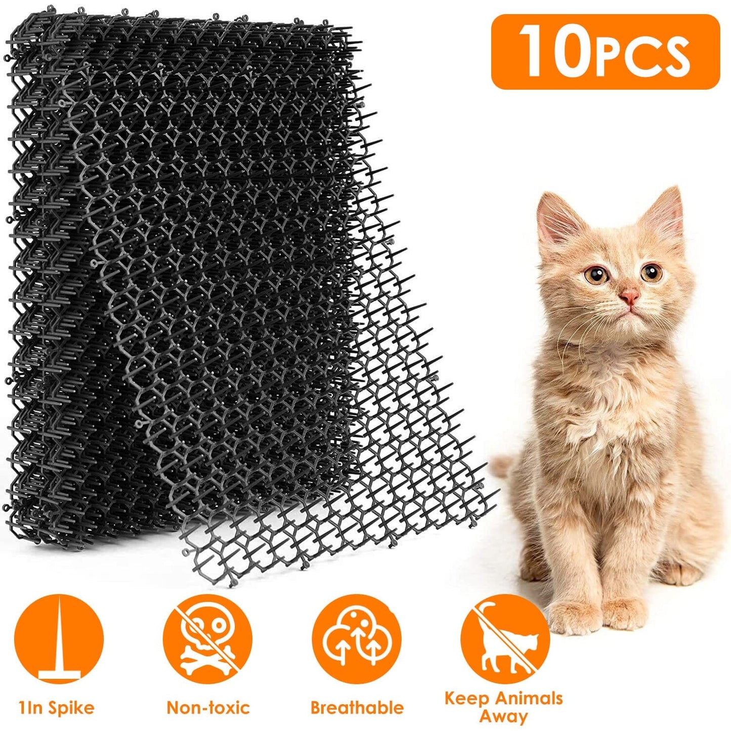 Skorter | 10-Bit: Cat Repellent Scat Mat with Spikes