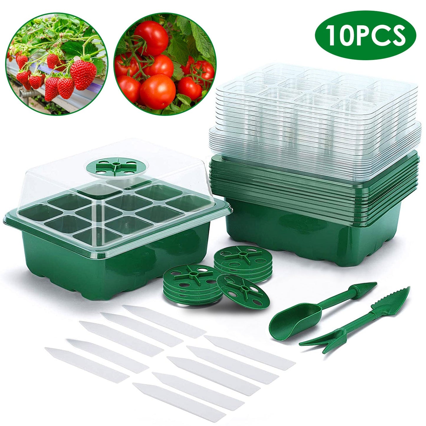 Skorter | 10-piece: Reusable seed starting tray set
