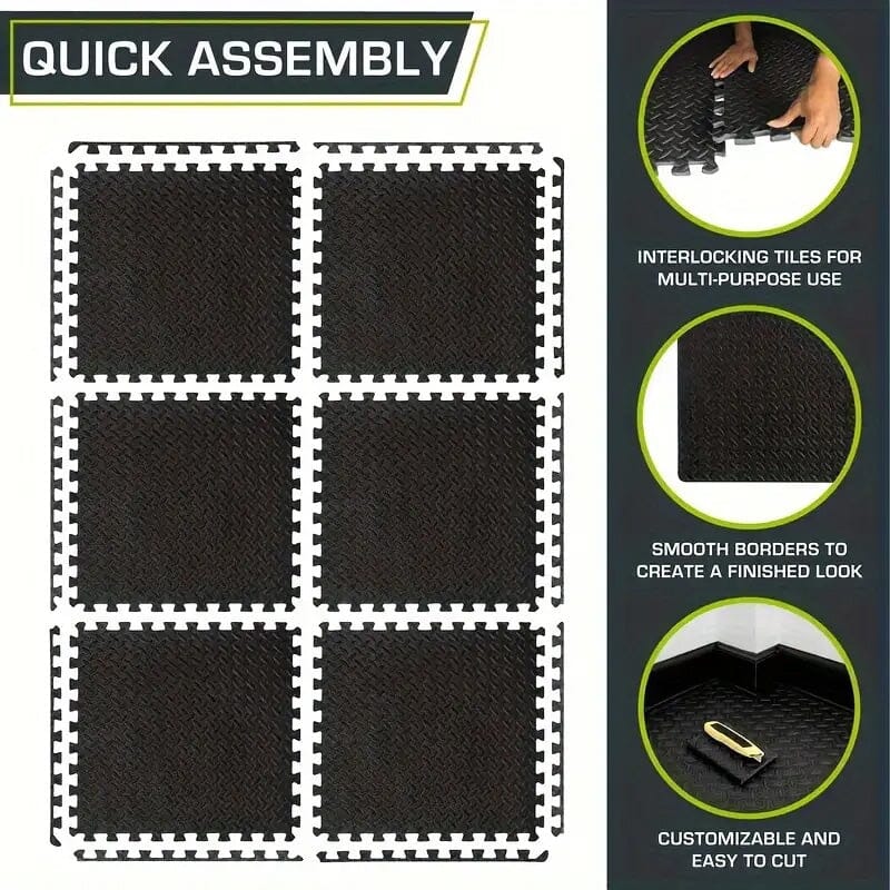 Skorter | 10-piece: EVA interconnected foam floor tiles