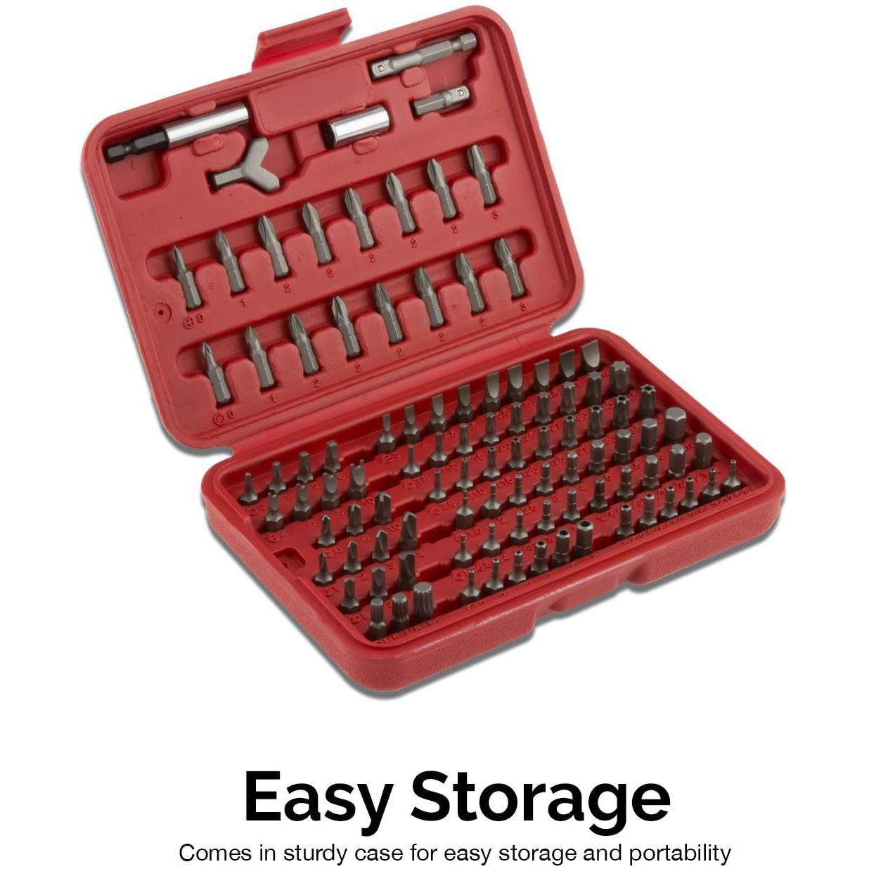 Skorter | 100 pieces: Neiko 10048A Premium Safety Bits Set
