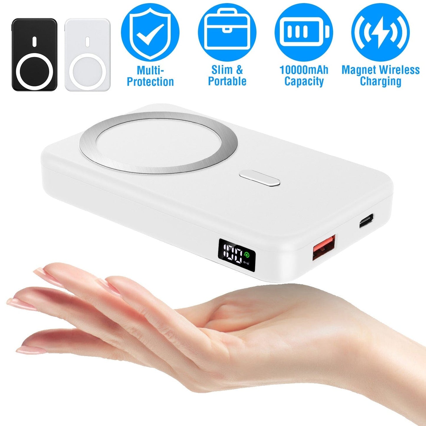 Skorter | 10000mAh Magnetic Wireless Power Bank 22.5W Fast Charging