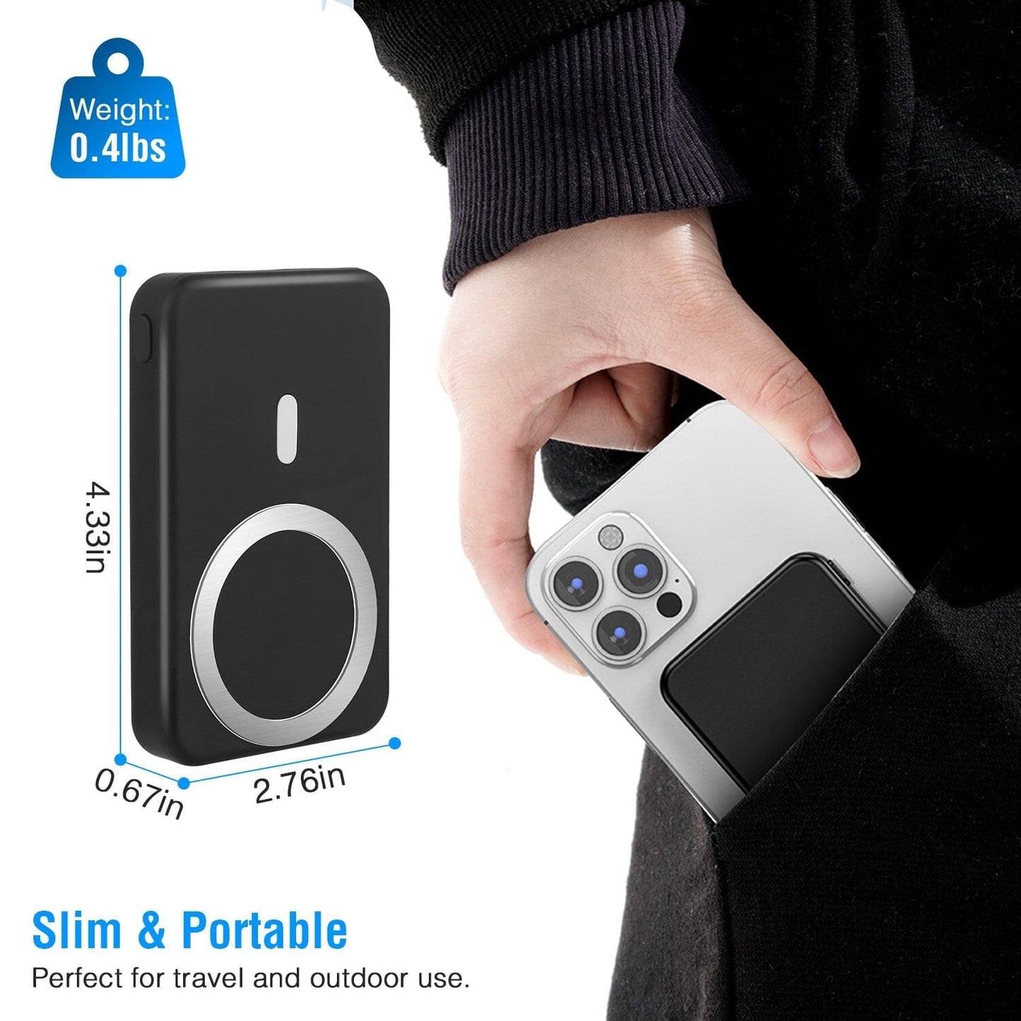 Skorter | 10000mAh Magnetic Wireless Power Bank 22.5W Fast Charging