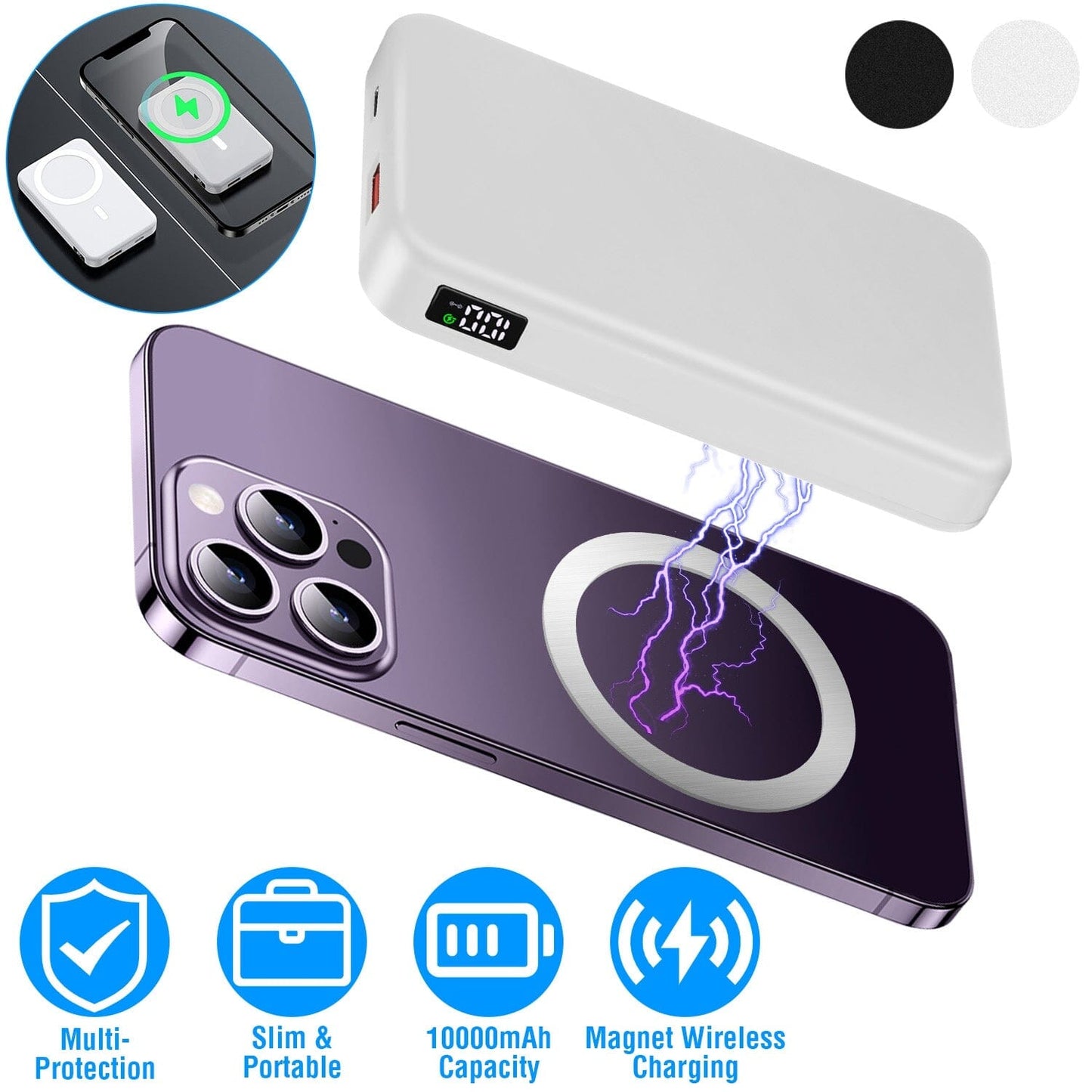 Skorter | 10000mAh Magnetic Wireless Power Bank 22.5W Fast Charging
