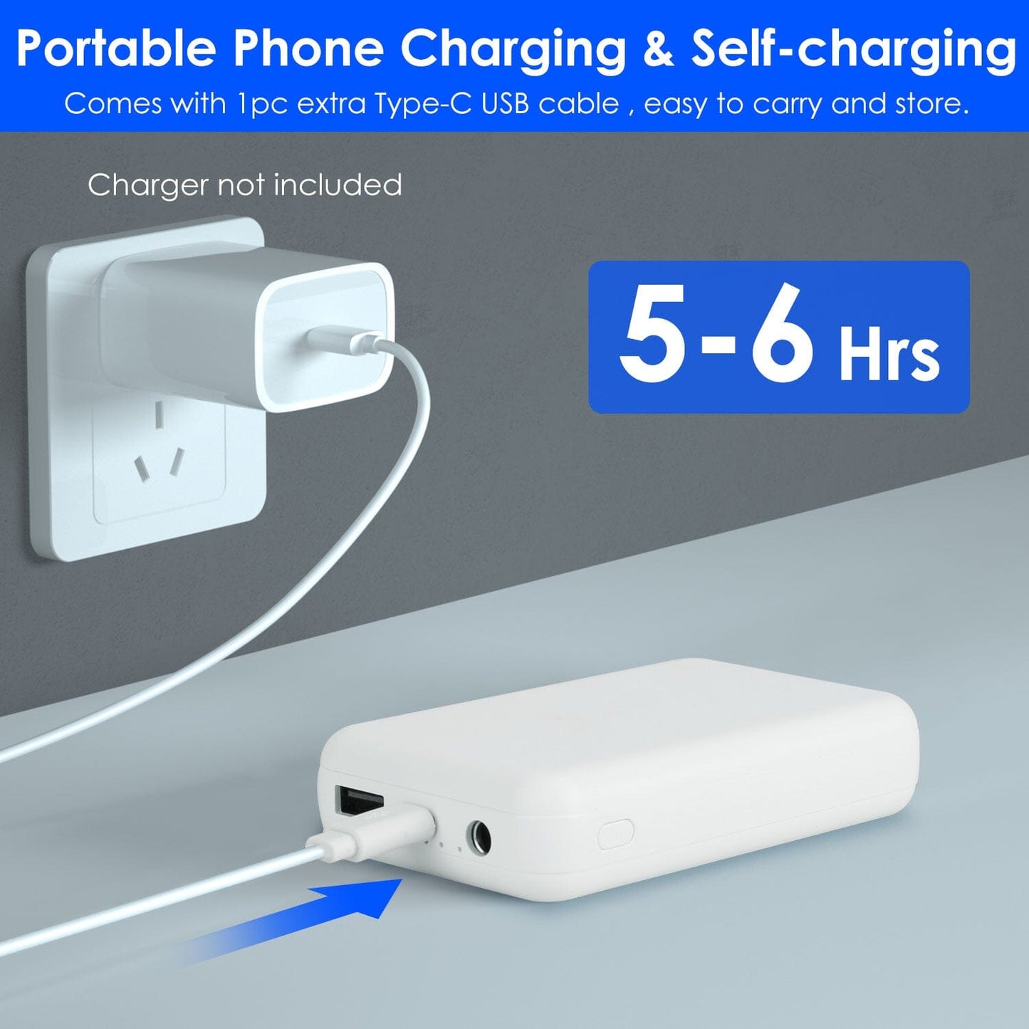 Skorter | 10000mAh portable charging battery pack for heated blanket vest jacket