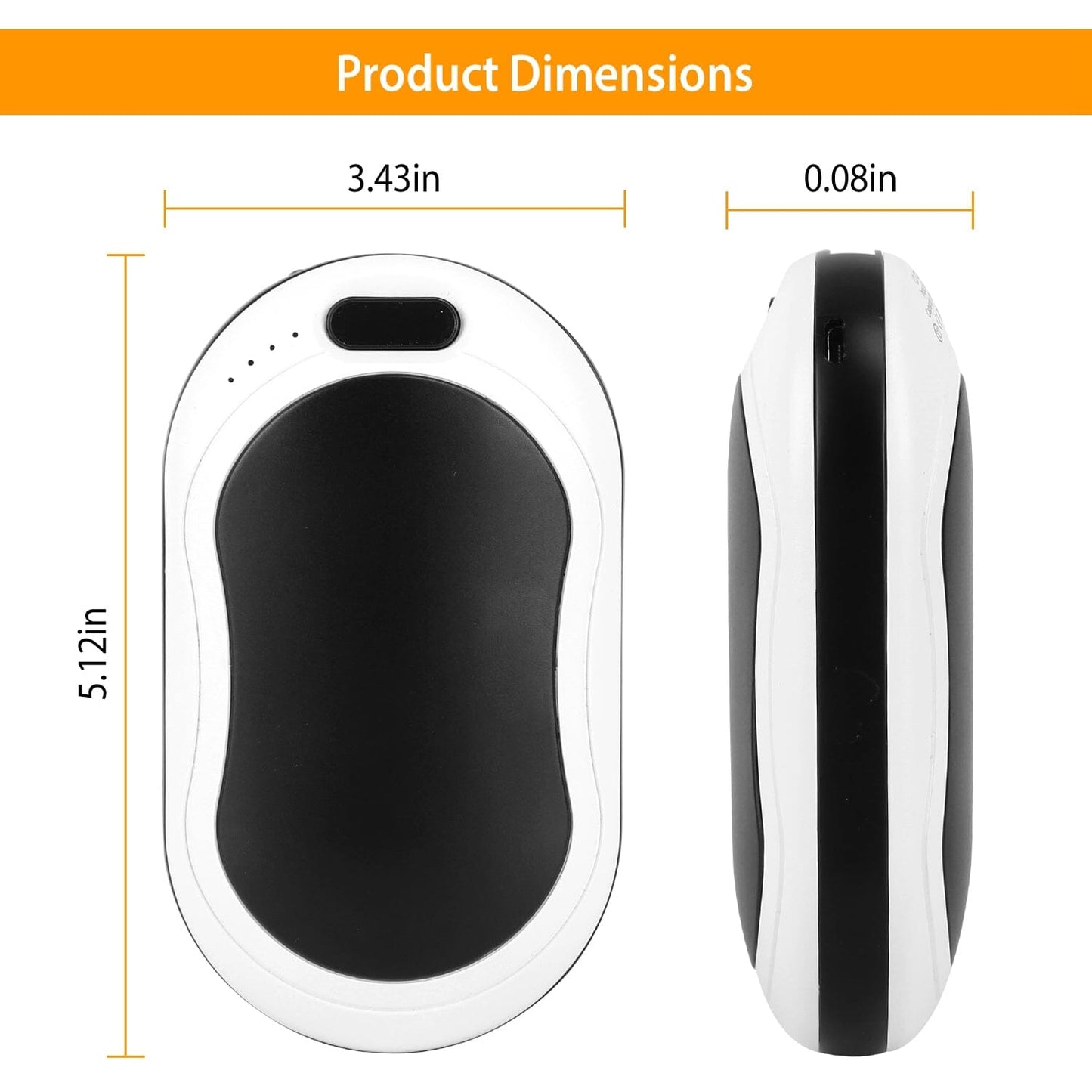 Skorter | 10000mAh Power Bank Rechargeable Pocket Warmth Double-Sided Heating