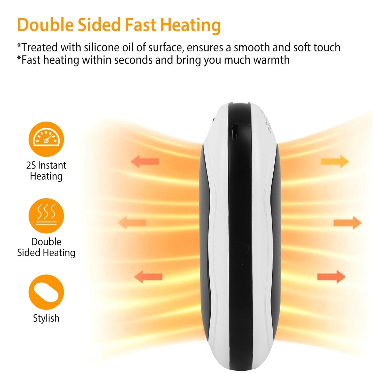 Skorter | 10000mAh Power Bank Rechargeable Pocket Warmth Double-Sided Heating