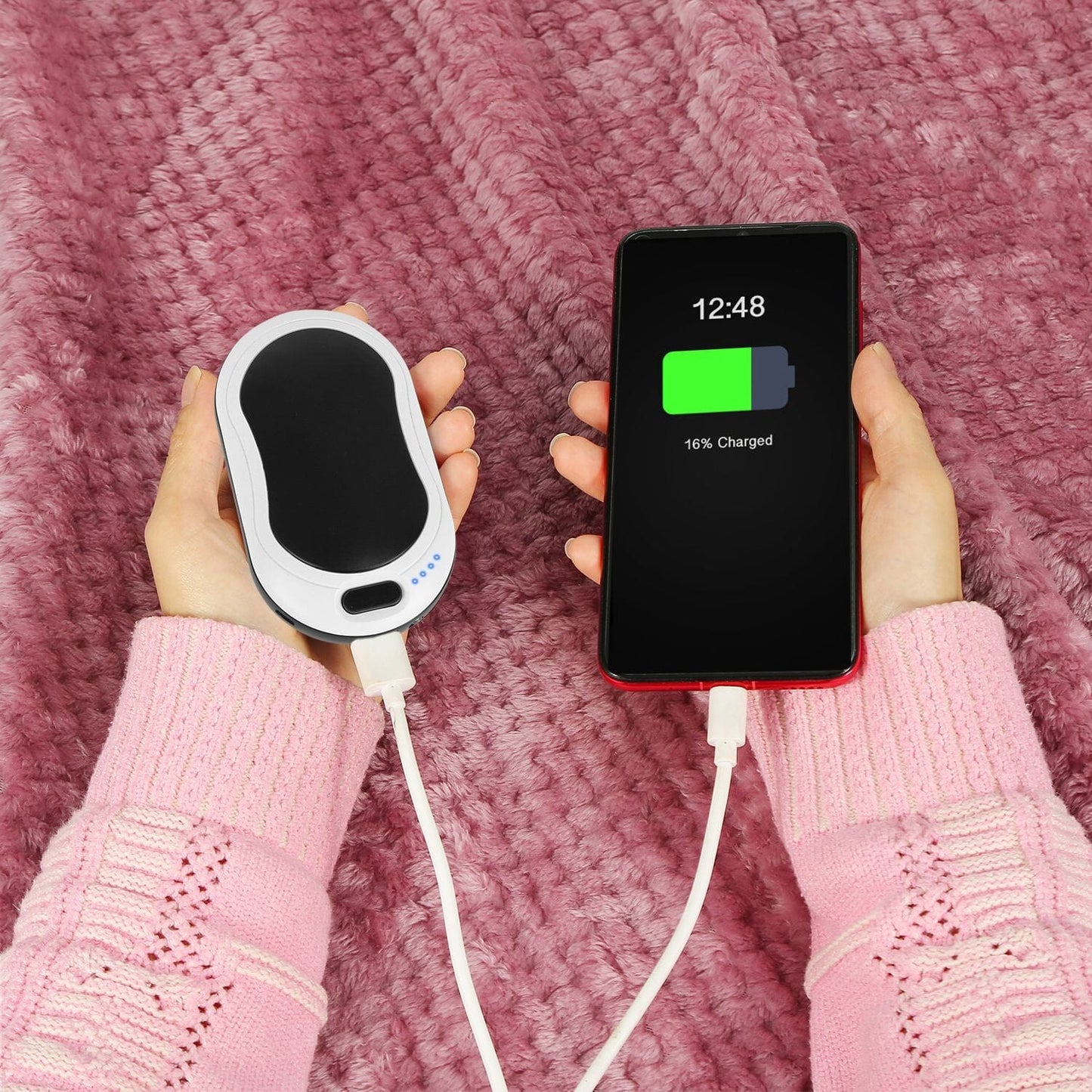 Skorter | 10000mAh Power Bank Rechargeable Pocket Warmth Double-Sided Heating