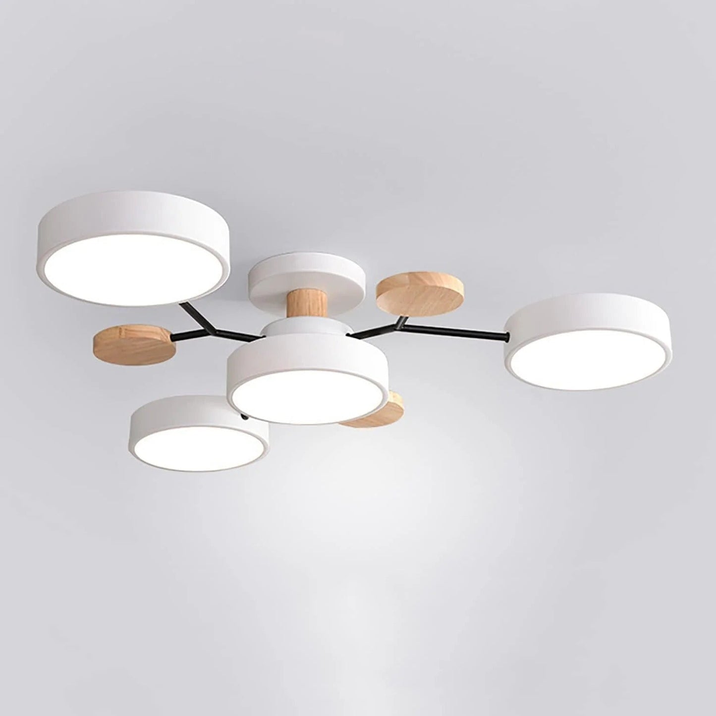Skorter | Contemporary Round Iron LED Chandelier | Energy-Efficient. Stylish Lighting for Living Rooms. Dining Areas & Entryways