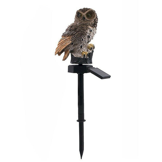 skorter | Garden Owl Parrot Statue LED Solar Light Outdoor Waterproof Lawn Lamp