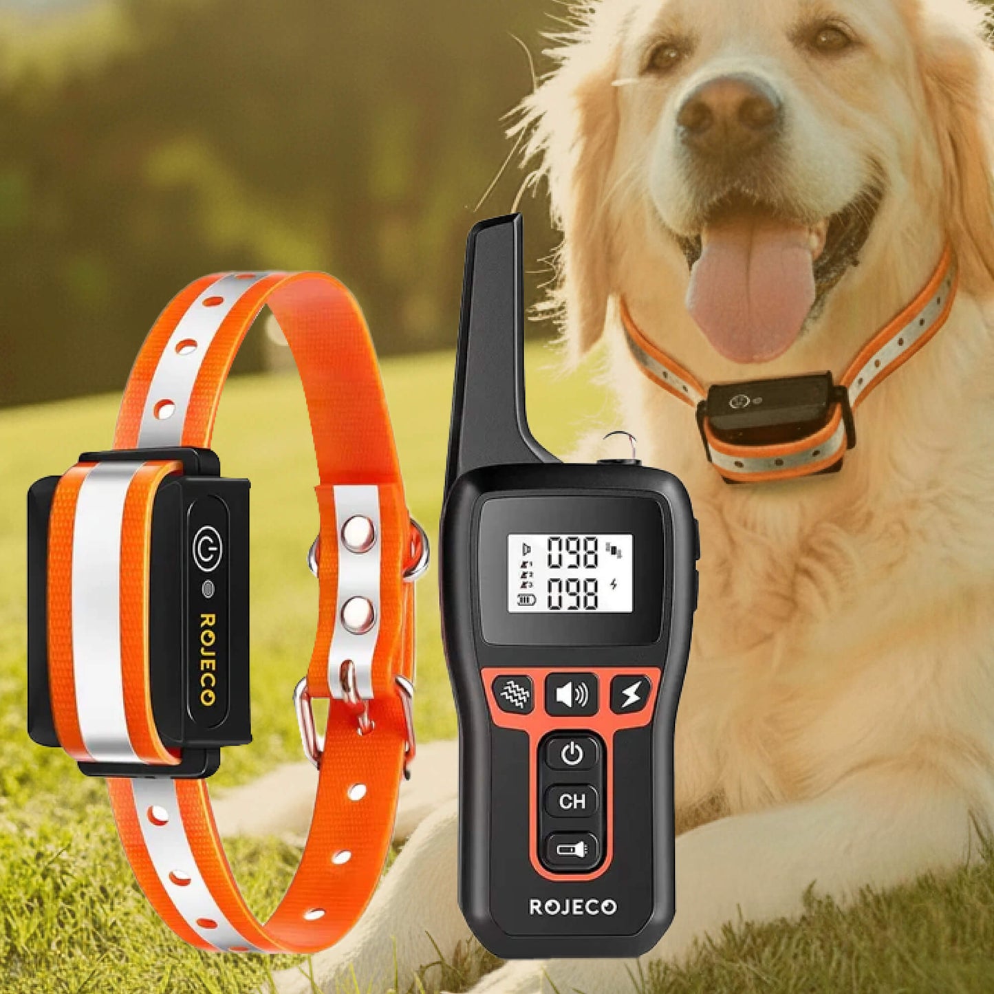 Skorter | 1000m Waterproof Dog Training Collar | Rechargeable, Remote Control & Adjustable for Small, Medium, and Large Dogs