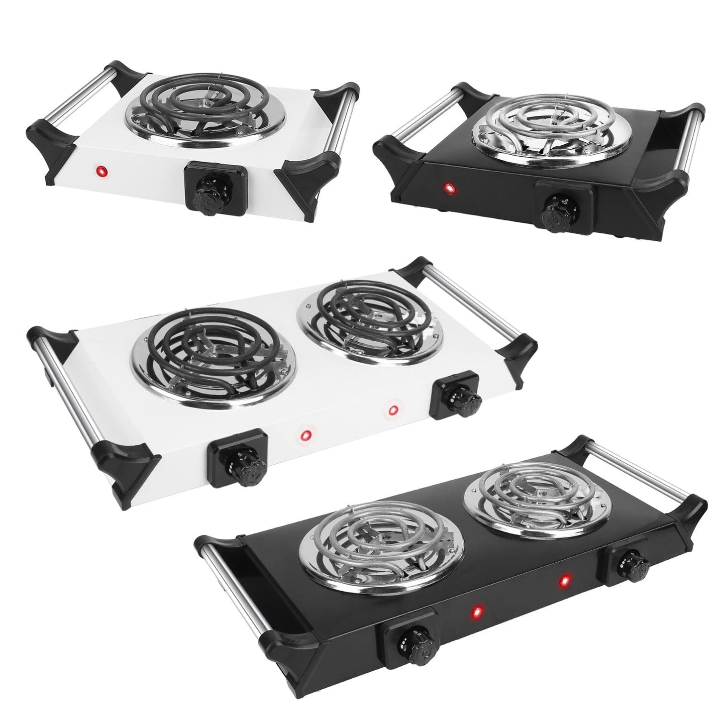 Skorter | 1000W Electric Burner Portable Coil Heating Stove Plates Countertop